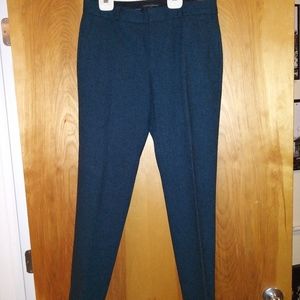 Banana Republic Teal striped wool pants Ryan Fit 4